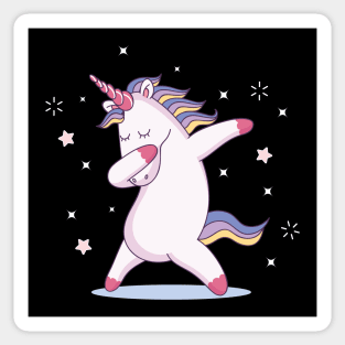 Dabbing Unicorn Pose Sticker